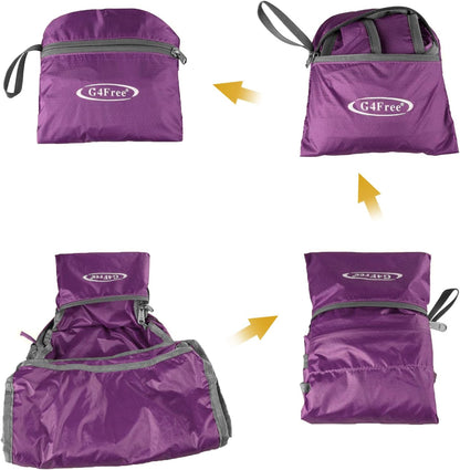 G4Free 20L Lightweight Packable Backpack Foldable Travel Hiking Daypack for Men and Women
