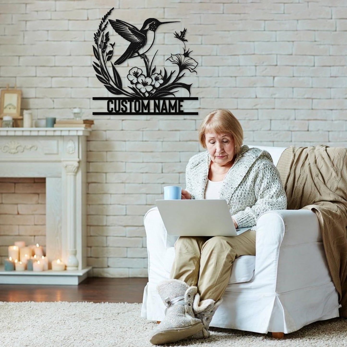 Personalisiertes Hirsch Metallschild für die Hütte | Individuelles Metallschild | Personalisierte Campingschilder | Hirschjäger-Geschenk | Individuelle Metallschilder für draußen | Individuelles Familiennamenschild | Hüttendekoration | Veranda-Schild