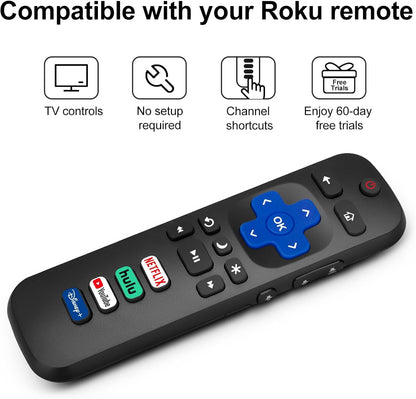 Effortless Roku TV Control with Acoyer Replacement Remote