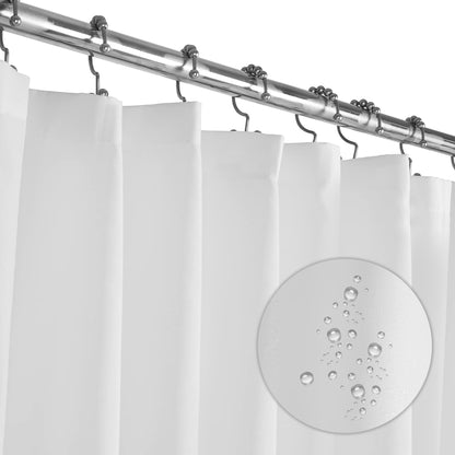 LiBa PEVA 8G Bathroom Shower Curtain Liner, 72" W x 72" H, Frosted, 8G Heavy Duty Waterproof Shower Curtain Liner