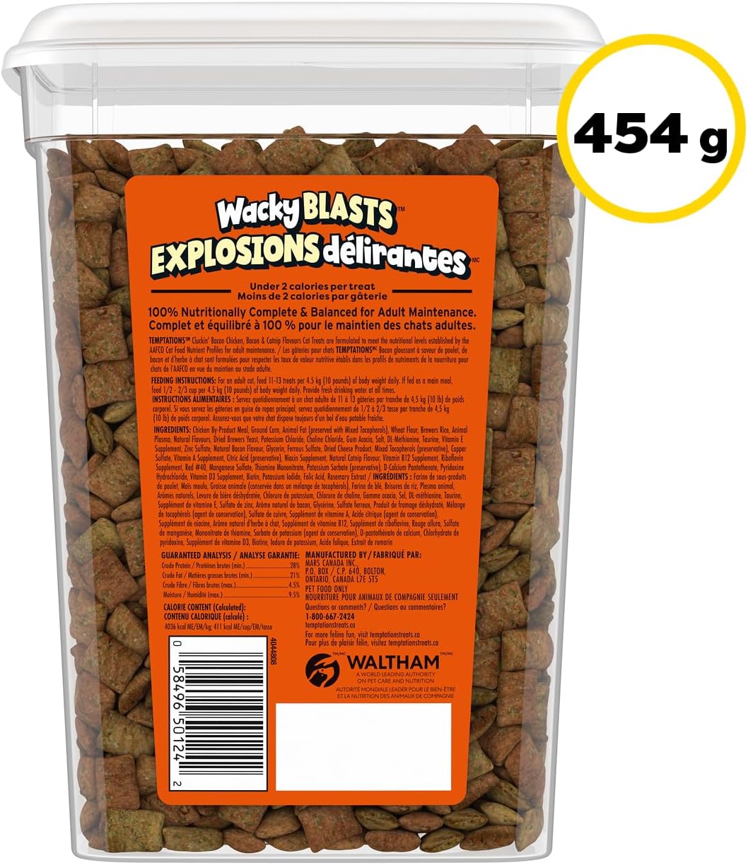 TEMPTATIONS Katzensnacks, Geschmack Hühnchen, 454g Dose