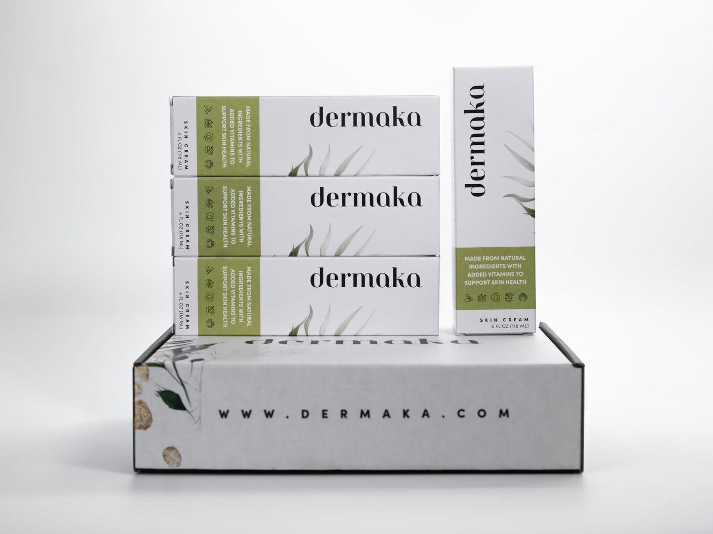 Dermaka Arnica Skin Care Cream (4 oz) – Moisturizing Botanical Cream with Arnica Montana, Bromelain, Vitamin A & E – Gentle Hydrating Cream for Face & Body, Sensitive Skin Friendly