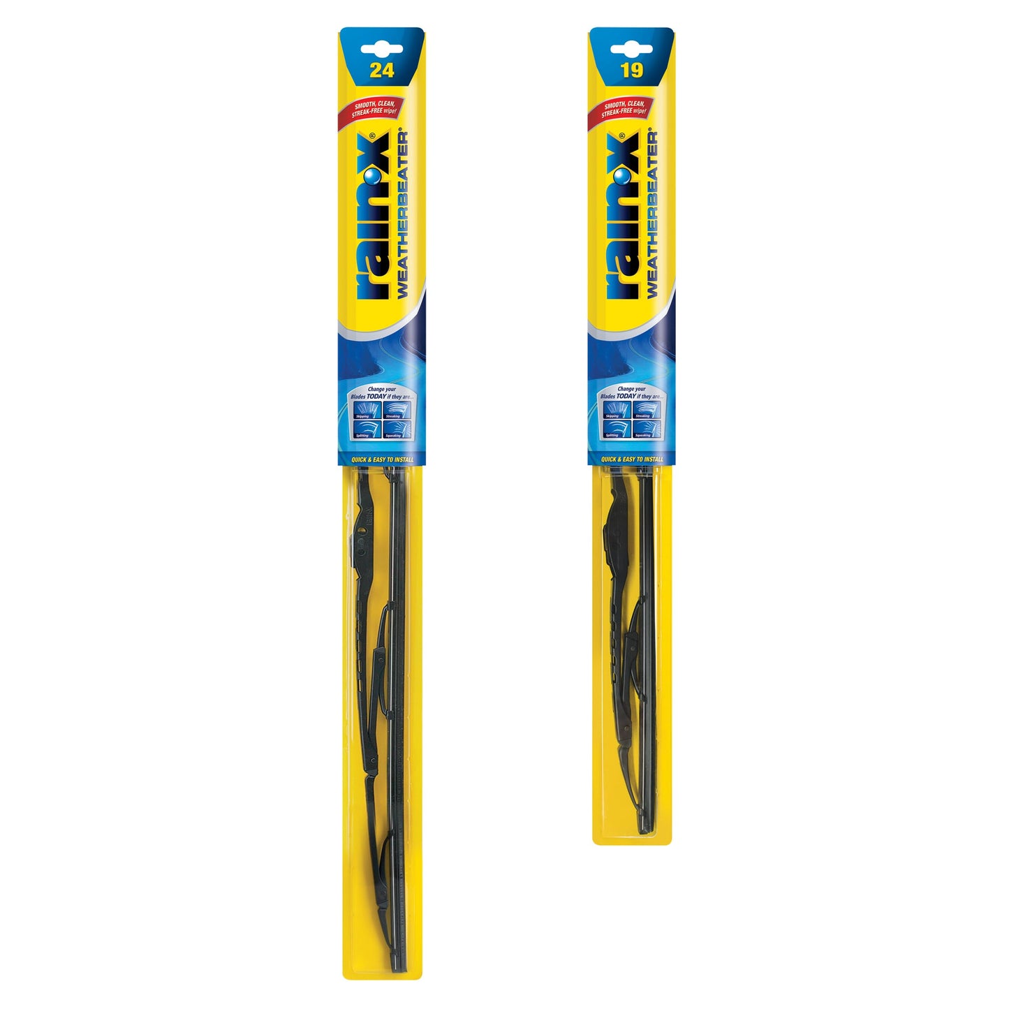 Rain-X 820149 WeatherBeater Wiper Blades, 22" Windshield Wipers (Pack of 2), Automotive Replacement Windshield Wiper Blades That Meet Or Exceed OEM Quality And Durability