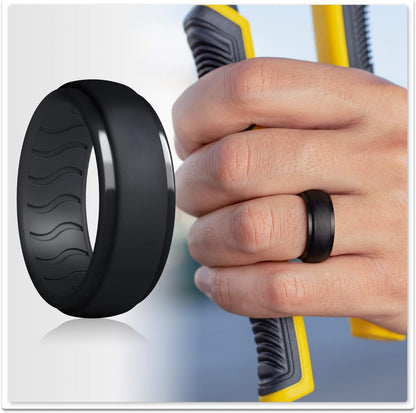 Silikonring Herren, Ehering Silikon Herren, Gummiringe Herren, Silikon Ehering Herren