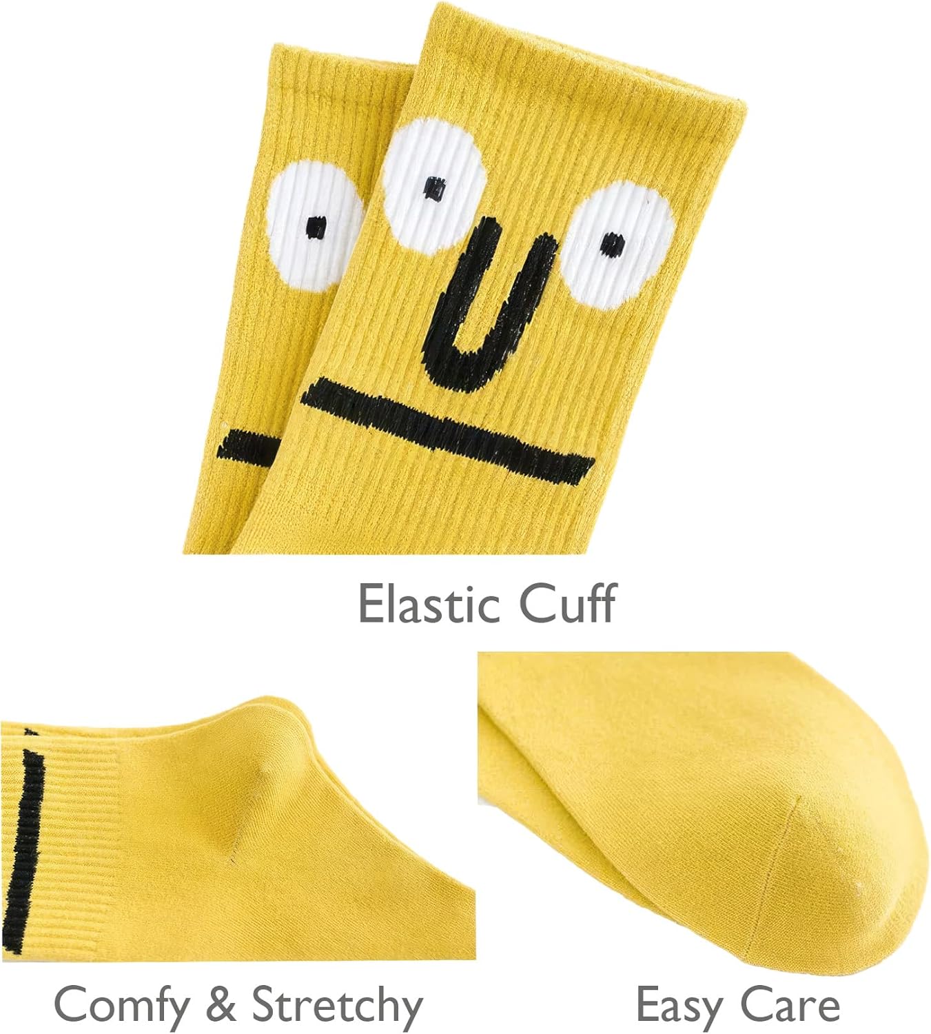 Lustige Crew Socken Bunte Neuheit Niedliche Casual Crew Socken Geschenkpackungen für Damen Herren