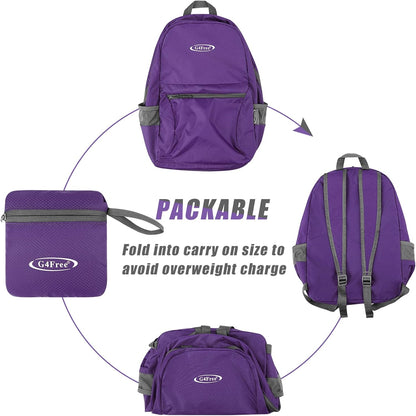 G4Free 20L Lightweight Packable Backpack Foldable Travel Hiking Daypack for Men and Women