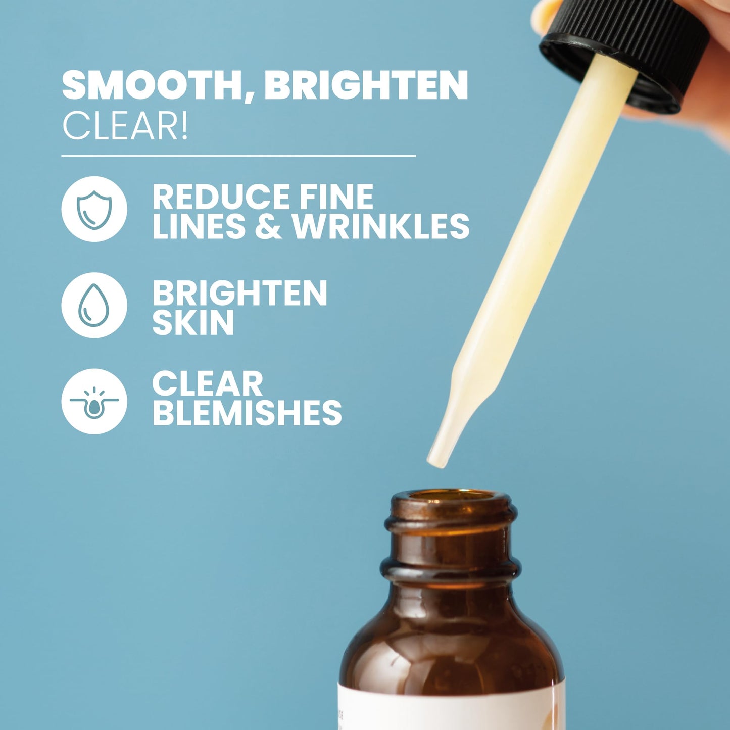 Eva Naturals Vitamin C Serum für das Gesicht – Anti-Aging Dark Spot Remover mit Retinol, Hyaluronsäure, Niacinamid & Salicylsäure – Gesichtsserum für Frauen für klare, glatte, strahlende Haut
