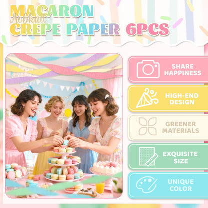 AOBKIAT Decoraciones para Fiesta de Bodas, 5 Rollos de Serpentinas de Papel Crepé Color Verde Oliva Caqui para Bodas Boho Verdes, Cumpleaños, Despedidas de Soltera/Bebé
