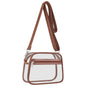 Clear Bag for Stadium Events Clear Sports Fan Handbags Purses with Adjustbale Strap for Concerts Festivals Game Day