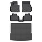 GINOWY-Floor Mats for Toyota 4Runner 1996-2002,1st+2nd Row,TPE All Weather Car Mats Custom Fit Rubber Floor Liners Car Accessories for Toyota 4Runner