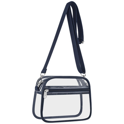 Clear Bag for Stadium Events Clear Sports Fan Handbags Purses with Adjustbale Strap for Concerts Festivals Game Day