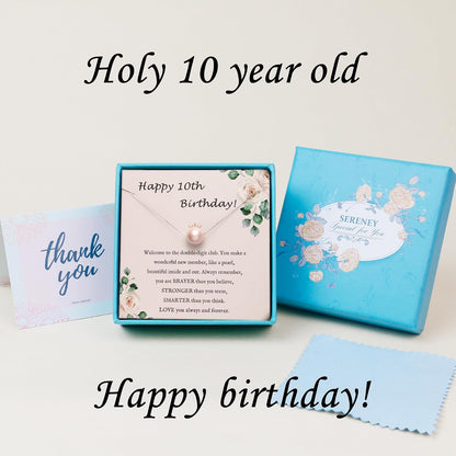 Sereney 10 Year Old Girl Birthday Gifts: A Timeless Pearl Necklace