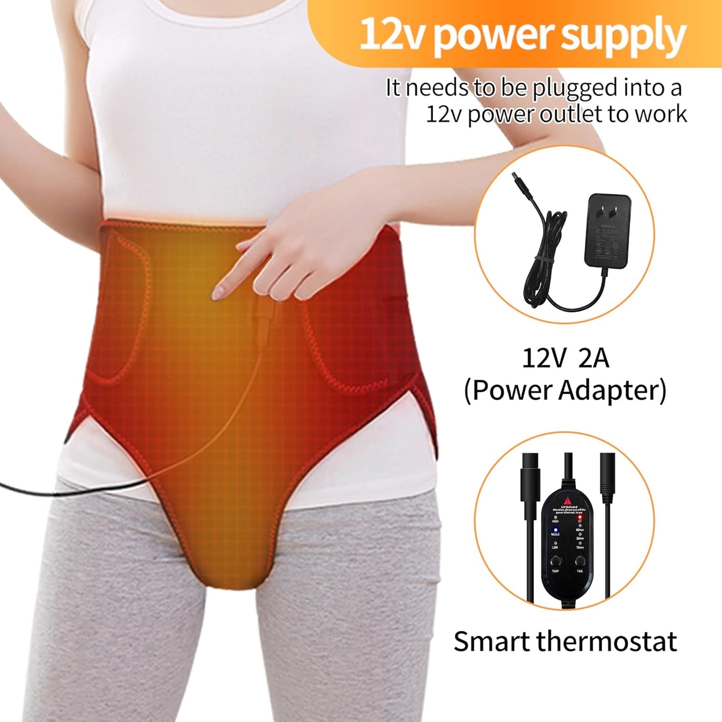 Period Heating Pad, Heating Pad for Period Cramps Massager for Women, with 3 Vibration and Heat Settings, New Upgrade Menstrual Heating Pad for Abdomen Pain and Cramps Relief