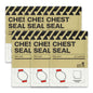 RHINO RESCUE Vented Chest Seal, 4 Vents, Sterile Emergency Trauma Dressing, Occlusive Adhesive Pad, IFAK Trauma Refill Medical First Aid Supplies for Wound Care, Gunshot Wound, Sucking Chest(20 Count)