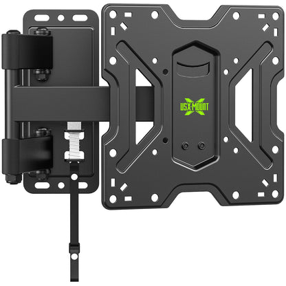 USX MOUNT TV Wall Mount for 32-74 inch Flat Screen/LED/4K up to 110lbs, Full Motion TV Mount Bracket with Swivel & Tilt Articulating Dual Arms, Max VESA 400x400mm, Fits 12/16" Wood Studs