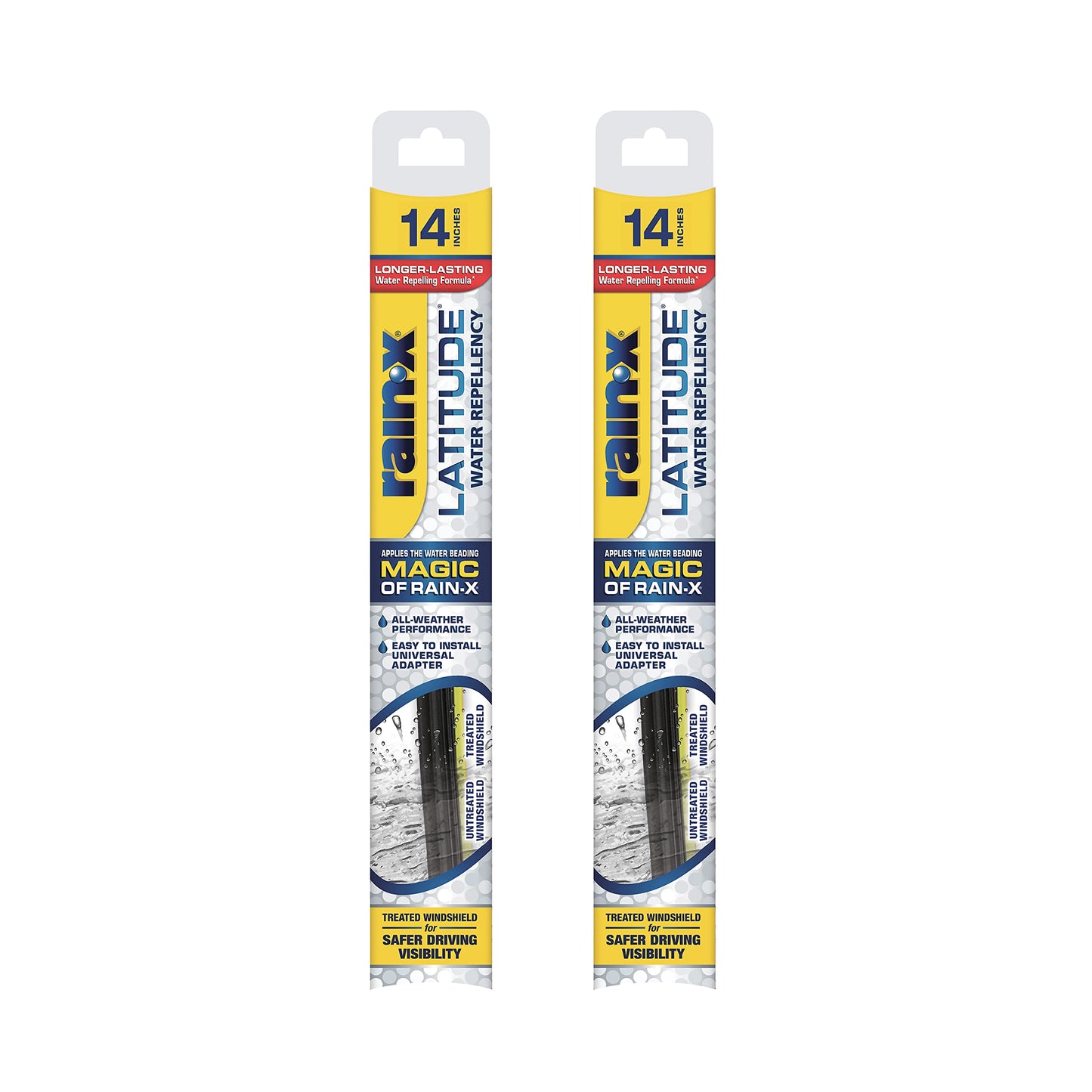 Rain-X 810363 Repellency Water Repellent Wiper Blades, 22" Windshield Wipers (Pack of 2), All Weather Streak-Free for Enhanced Visibility w/Water Repellency Formula [Amazon Exclusive]