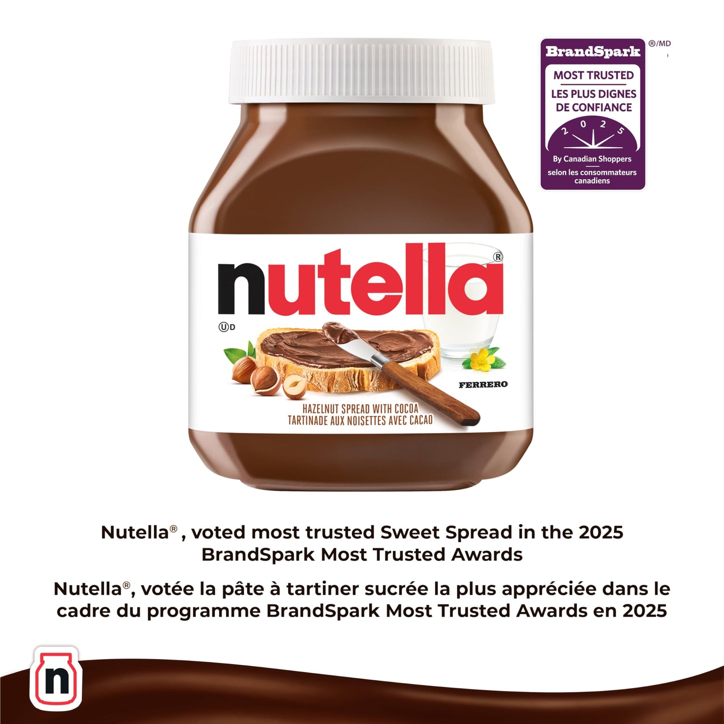 Nutella Haselnusscreme, 1 kg/35,3 oz., {aus Kanada importiert}