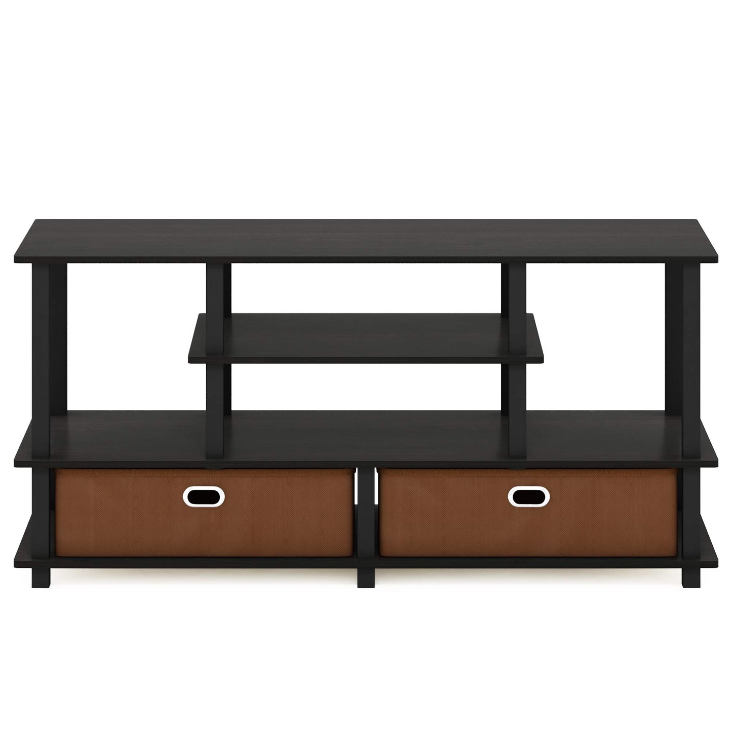 Furinno TOMI TV Stand, 5-Cube Entertainment Center with Open Shelf, Reversible TV Console, for Living Room, Bedroom, Home Office, Green