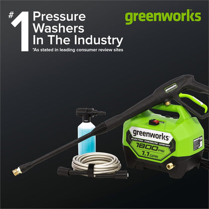 Greenworks 1800 PSI Electric Pressure Washer Review