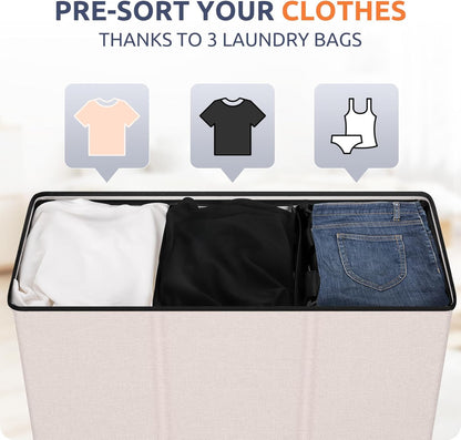 SOLEDI 180L 3-Section Laundry Hamper: A Game-Changer for Laundry Day