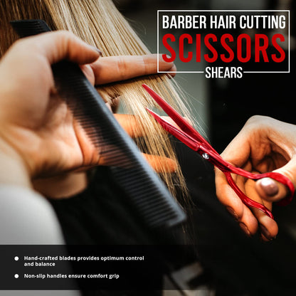 Utopia Care Haarschneide- und professionelle Friseurschere 6,5 Zoll, Premium Edelstahl Schere mit glattem Rasiermesser und scharfen Klingen für Salons, Männer, Frauen und Kinder, Silber