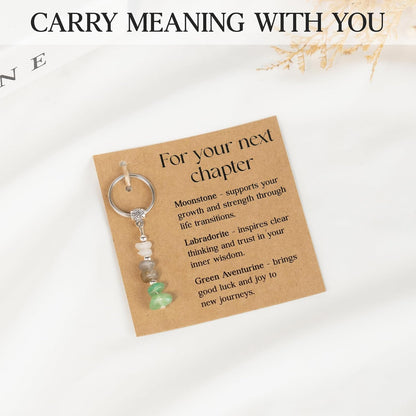 Sensemory Retirement Gift For Woman Keychain, Coworker Leaving Gifts For Teacher, Nurse, Daughter Graduation, College Gift, Farewell, Promotion, New Job Key Chains, Friend Going Away Stocking Stuffers