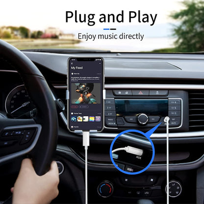iSkey [Apple MFi zertifiziert] Aux-Kabel für iPhone, 3,5mm-Aux-Kabel für Auto kompatibel mit iPhone 14 13 12 11 XS XR X 8 7 6 iPad iPod für Auto-Stereoanlage, Lautsprecher, Kopfhörer, unterstützt alle iOS-Versionen