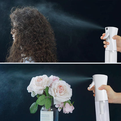 TANSHINE Kontinuierliche Haar Pflanze Mister Sprühflasche Fein Leer Klein Nebelsprühflaschen Nebelsprüher Wasser Alkohol Reinigungs Sprühnebel Flasche für Lockenhaar Styling Produkte,Pflanzen, 200ml,Klar