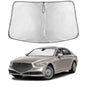 EcoNour Car Windshield Sunshade | Blocks 99% Heat & Keeps Interior Cool | Universal Fits Cars, SUVs, Trucks | Automotive Sun Screen, Visor & Car Accessories for Summer | Medium (64x32 Inches)