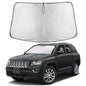 EcoNour Car Windshield Sunshade | Blocks 99% Heat & Keeps Interior Cool | Universal Fits Cars, SUVs, Trucks | Automotive Sun Screen, Visor & Car Accessories for Summer | Medium (64x32 Inches)