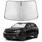 EcoNour Car Windshield Sunshade | Blocks 99% Heat & Keeps Interior Cool | Universal Fits Cars, SUVs, Trucks | Automotive Sun Screen, Visor & Car Accessories for Summer | Medium (64x32 Inches)
