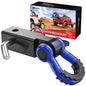 Nilight Anti-Theft Shackle Hitch Receiver 2Inch 45000 LBs Breaking Strength 3/4" Anti-Theft D Ring Shackle 5/8" Trailer Hitch Lock Pin Heavy Duty Solid Towing Kit for Trucks Off Road (Black)