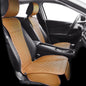 Elantrip 2PCs Front Car Seat Covers Leather Water Proof Seat Protector Universal fit for Most Cars SUVs and Trucks Black