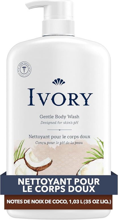 Ivory Milde & Sanfte Körperwäsche, Kokoswasserduft, 1,03 L