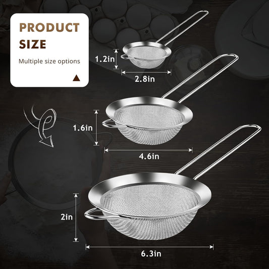 NileHome 3 Piece Mesh Strainers: A Kitchen Essential