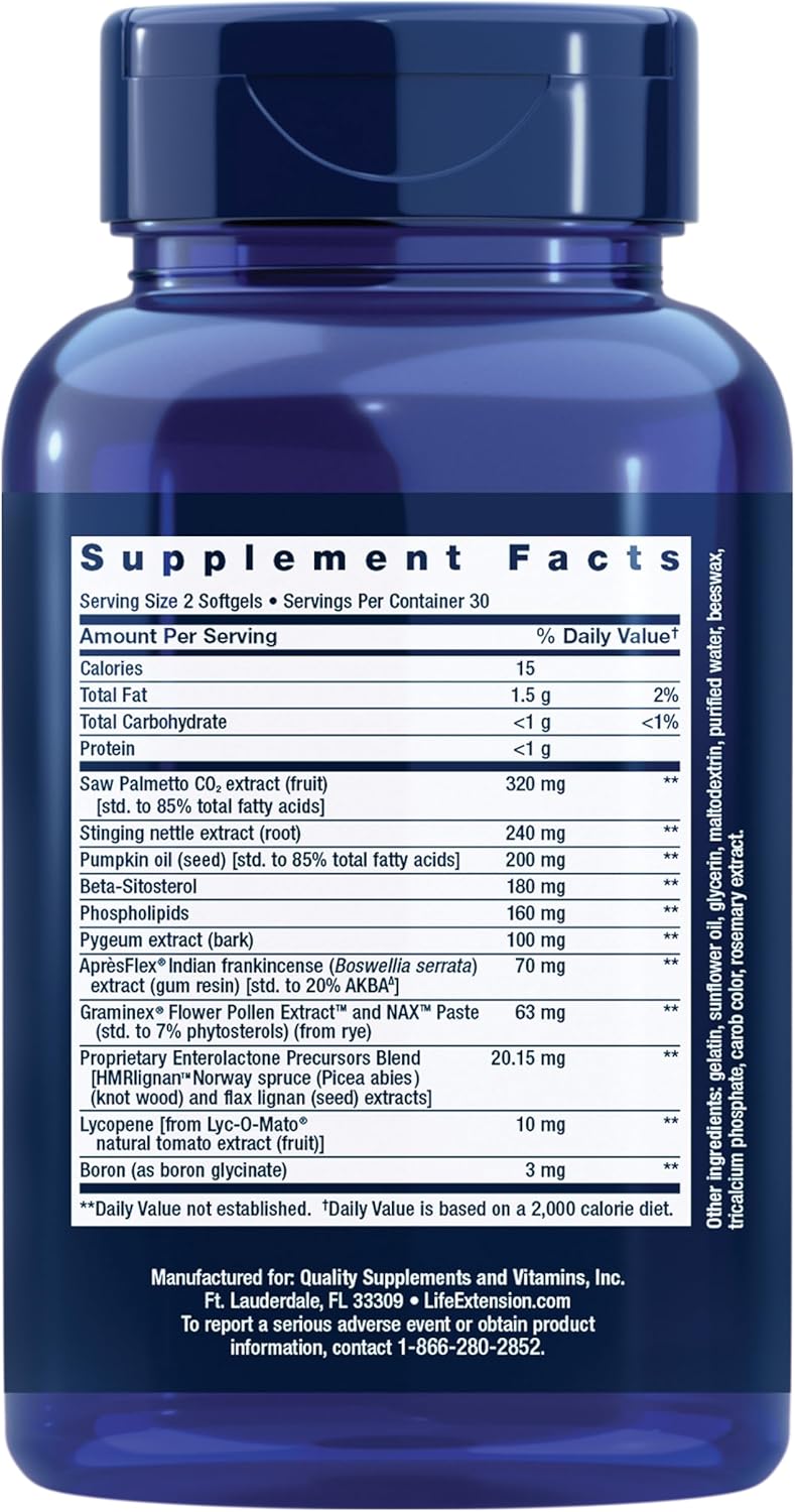 Life Extension Ultra Prostate Formula, 60 Softgels