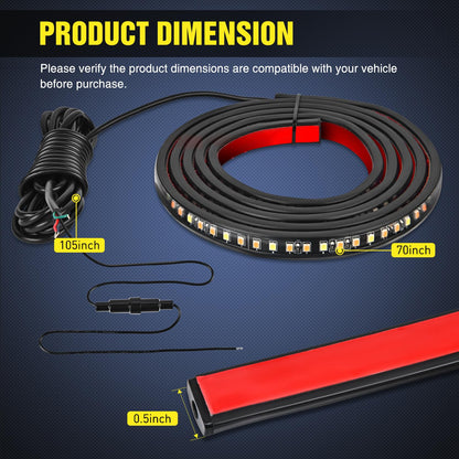 Nilight 4Pcs Car Underglow Neon Accent Strip Lights 252 LEDs RGB 8 Color Sound Active Function Music Mode with Wireless Remote Control Underbody Light Strips for Cars Van SUV Truck