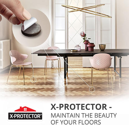 Felt Pads X-PROTECTOR - Giant 235 Pack Premium Furniture Pads. Huge Quantity Felt Furniture Pads Wood Floor Protectors for Furniture Feet – Best Hardwood Floor Protectors. Protect Your Wood Floors!