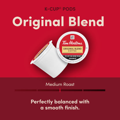 Tim Hortons Einzelportionskaffee, Originalmischung, K-Cup Pods für Keurig Kaffeemaschinen (30 K-Cups)