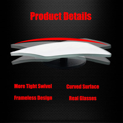 Ampper Blind Spot Mirror, 2" Round HD Glass Frameless Convex Rear View Mirror, Pack of 2