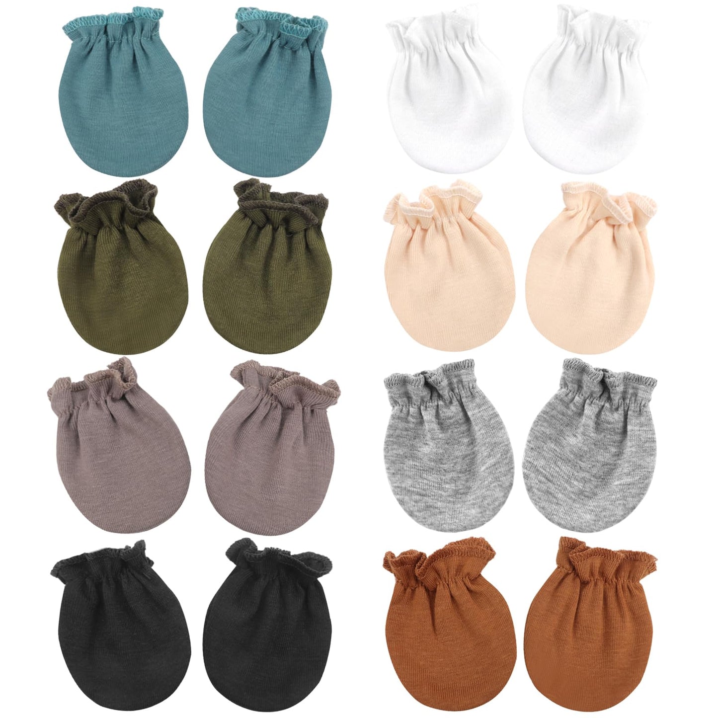 8 Pairs: White, Beige, Light Grey, Camel, Dark Grey, Blue, Black, Green