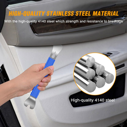 GOOACC 5PCS Auto Trim Removal Tool Kit No-Scratch Pry Tool Kit for Car Door Clip Panel & Audio Dashboard Dismantle -5PCS
