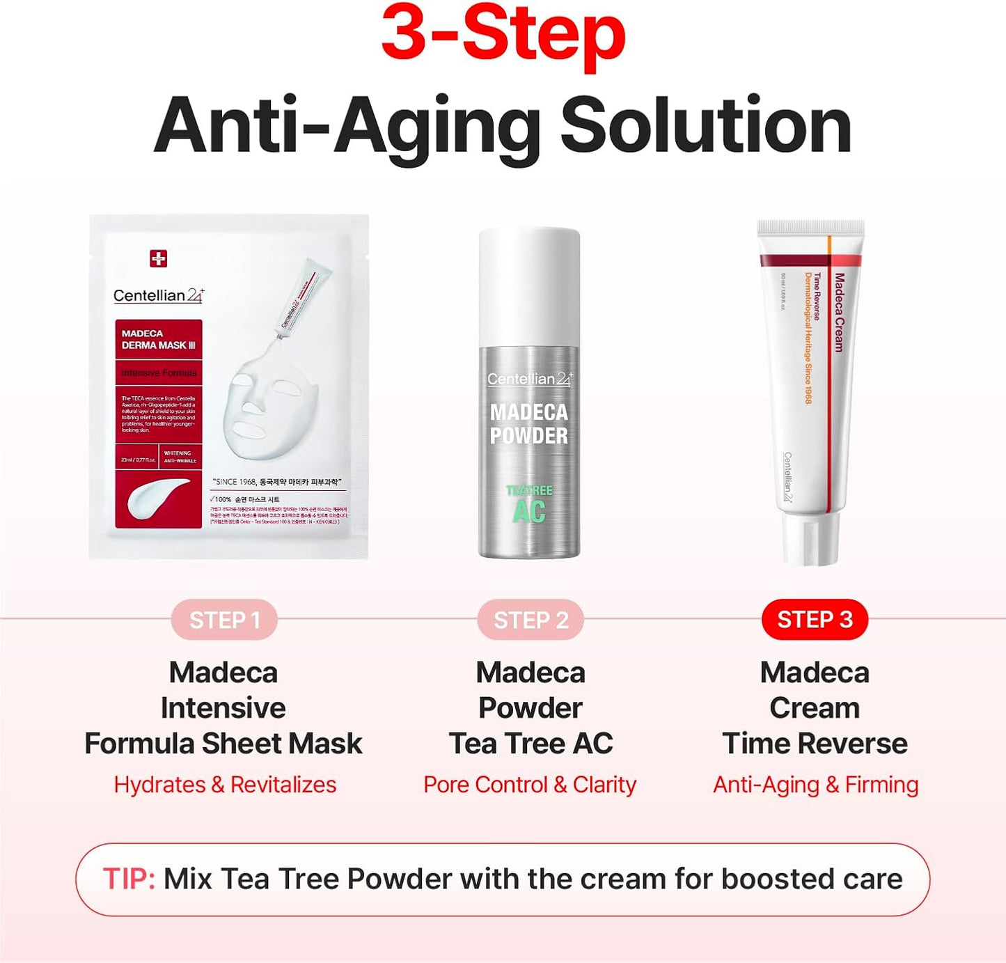 CENTELLIAN 24 Madeca Cream Time Reverse (50ml/1.69fl oz, Pack of 2) Advanced Fast-Absorbing & Nourishing Cream, Hydrates, Reduces Wrinkles, Korean Skin Care, Centella Asiatica