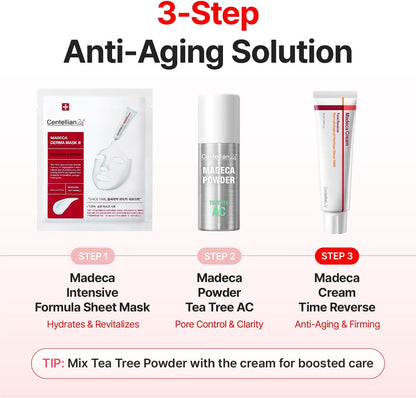 CENTELLIAN 24 Madeca Cream Time Reverse (50ml/1.69fl oz, Pack of 2) Advanced Fast-Absorbing & Nourishing Cream, Hydrates, Reduces Wrinkles, Korean Skin Care, Centella Asiatica