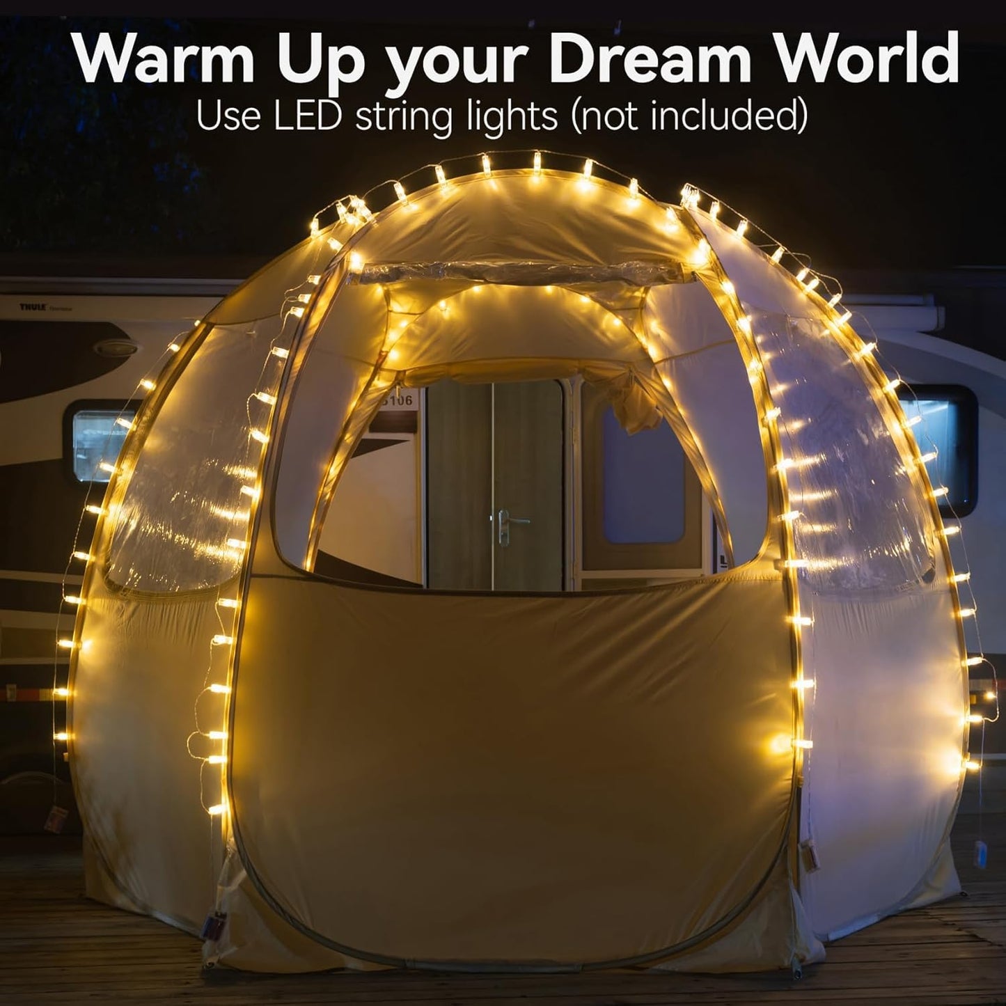 Alvantor Pop Up Screen House Tent, Instant Outdoor Gazebo with Mosquito Netting & UPF 50+ Sun Protection, Portable Canopy Shelter for Patio, Backyard, Camping (2-10 Person)
