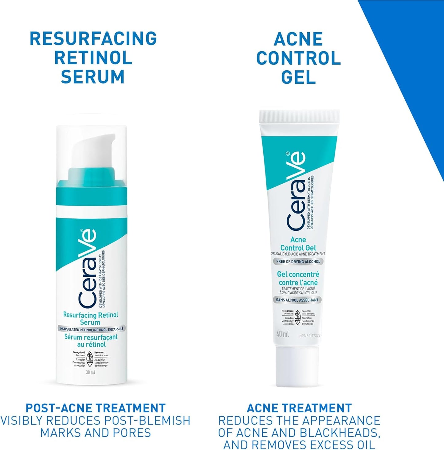 CeraVe Resurfacing Retinol Serum für das Gesicht mit Niacinamid. Hilft, den Hautton auszugleichen und die Haut zu glätten, gegen Pickelmale und zur Porenverkleinerung. Sanft, parfümfrei, nicht komedogen, sicher für empfindliche Haut, 30 ml