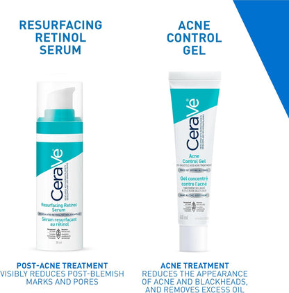 CeraVe Resurfacing Retinol Serum für das Gesicht mit Niacinamid. Hilft, den Hautton auszugleichen und die Haut zu glätten, gegen Pickelmale und zur Porenverkleinerung. Sanft, parfümfrei, nicht komedogen, sicher für empfindliche Haut, 30 ml