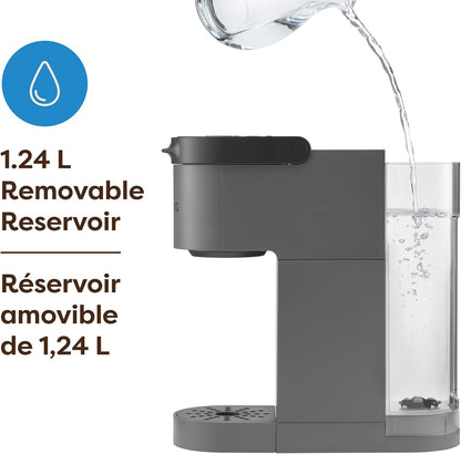 Keurig K-Mini Go Single Serve K-Cup Pod Coffee Maker, 1.24 L removable reservoir, Gray