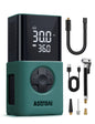 AstroAI L7 Tire Inflator Portable Air Compressor,150 PSI Cordless Mini Air Bike Auto Shut-Off Pump with Digital Display Pressure Gauge, Fast Inflation & LED Light for Car Tires,Motorcycles,Bikes,Balls