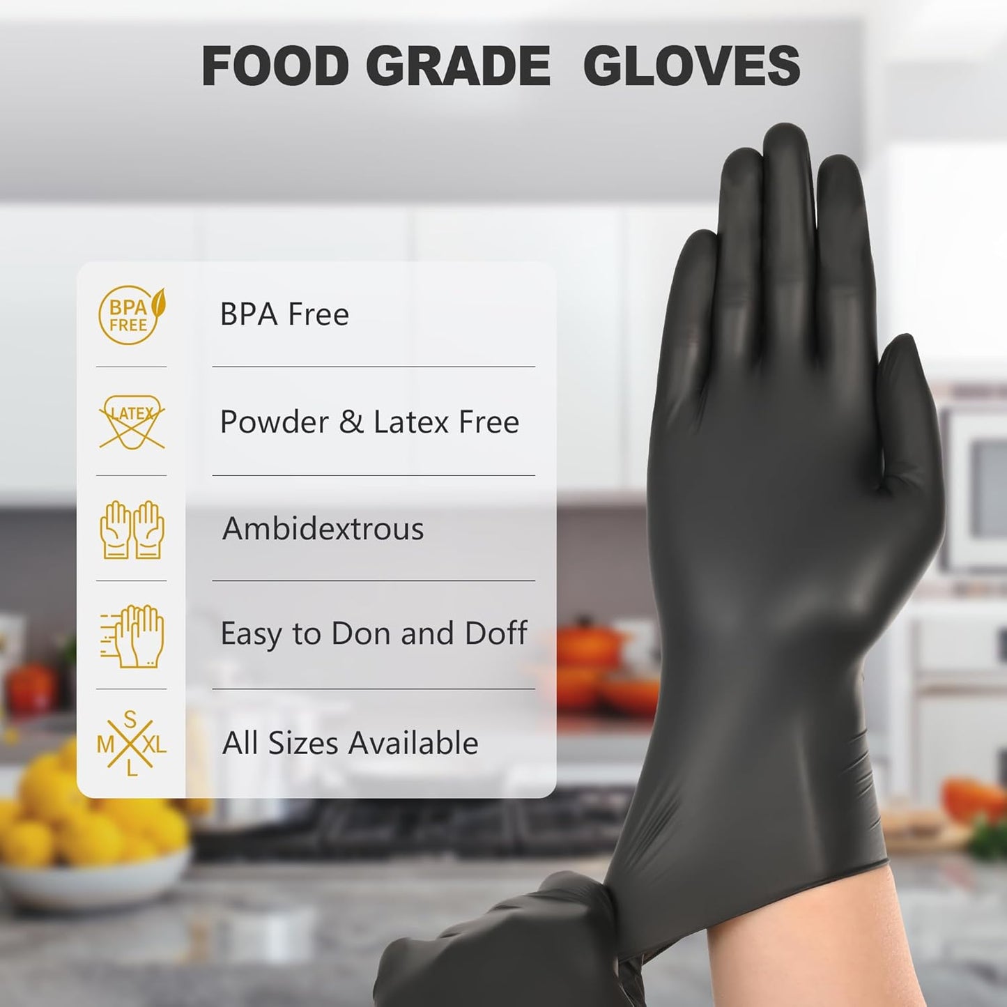 SWIFTLITE Black Vinyl Gloves: The Ultimate Solution for Food Prep and Cleaning